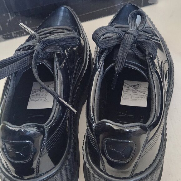 Puma Pointy Creeper Rihanna Fenty Patent Black Size 8 - Picture 2 of 10